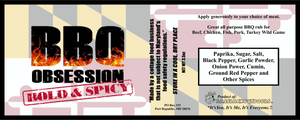 BBQ Obsession Bold & Spicy Seasoning (3.5 oz bottle)