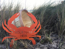 Custom Made, Cooked and Seasoned Crab Cut-outs "Your Name Here"
