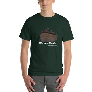 Miocene Maniac -  Comfortable Front Print Short Sleeve T-shirt (Sizes Small - 5XL & Multiple Colors Available)