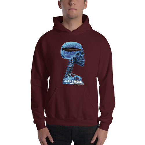 SNAKE HEAD - Quality Hooded Sweatshirt (Sizes Small - 5XL & Multiple Colors Available)