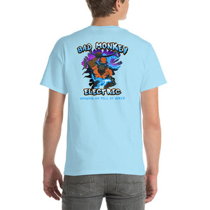 Bad Monkey Electric - Comfortable Men's T-Shirt Front & Back (Sizes Small - 5XL & Multiple Colors Available)
