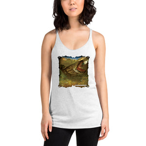 Ladies'  Snakehead Hunter  Racerback Tank - Comfortable & Soft Tri-Blend  (Sizes Small - 2XL & Multiple Colors Available)