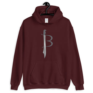 JENKS BLADEWORKS : American Steel - American Made - Straight Forged In Fire By American Muscle & Grit !!!  Quality Hooded Sweatshirt (Sizes Small - 5XL & Multiple Colors Available)