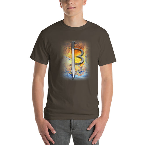 JENKS BLADEWORKS BAPTIZED IN FIRE🔥 : American Steel - American Made - American Muscle & Grit !!! Comfortable  Short Sleeve T-shirt (Sizes Small - 5XL & Multiple Colors Available)