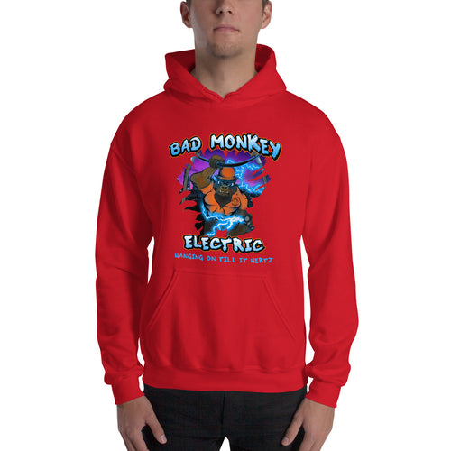 Bad Monkey Electric - Comfortable Hoodie Front Color (Sizes Small - 5XL & Multiple Colors Available)
