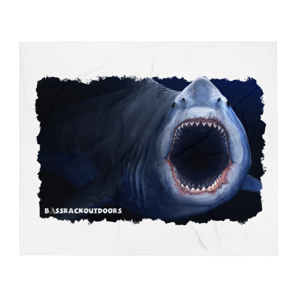 Megalodon - KING Of The Sea (50 x 60 inch ) Quality Silk Touch Throw Blanket